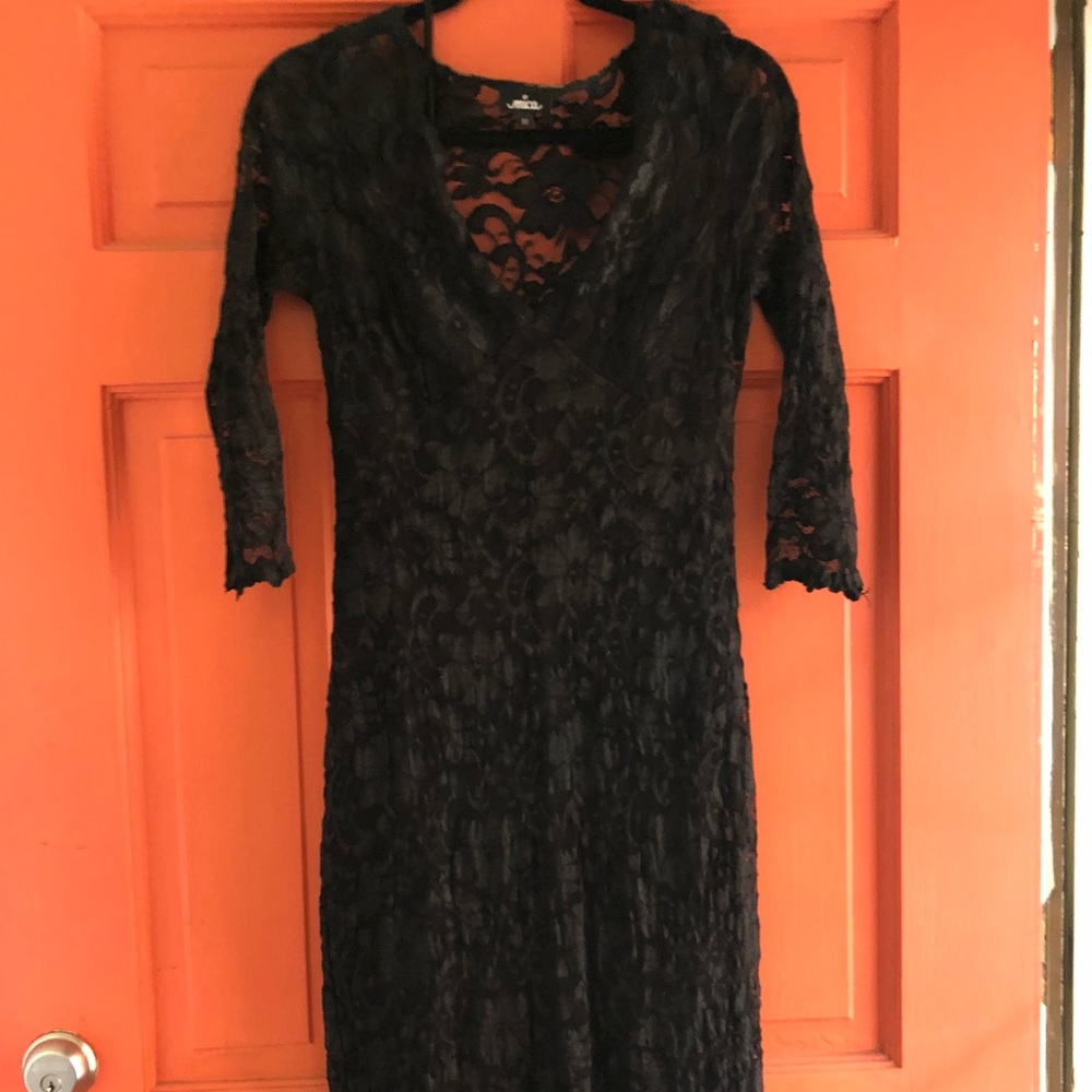 Black lace dress